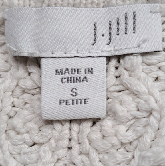 J. Jill Off White Knit Pullover Sweater  Size SP - Picture 4 of 4